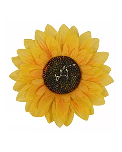 horror-shop Gelbe Sonnenblume als Brosche zum Anstecken von horror-shop