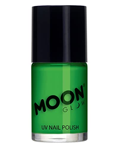 horror-shop Moon Glow UV Nagellack Neon Grün für Schwarzlicht Partys von Horror-Shop