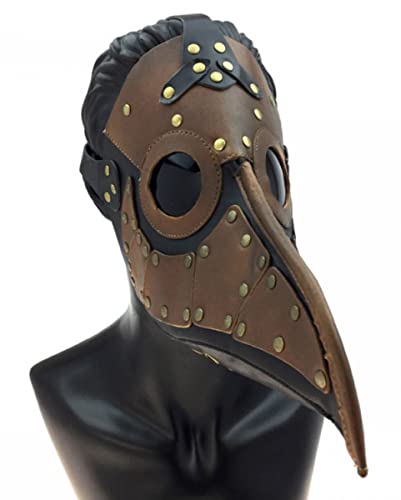 horror-shop Pest Doktor Steampunk Schnabelmaske als Kostümzubehör für Halloween und Karneval von Horror-Shop