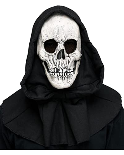 horror-shop Reaper Maske mit Kapuze für Halloween von Horror-Shop