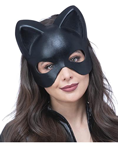 horror-shop Schwarze Katzenaugen Maske für mystische Kostüme an Halloween & Fasching von Horror-Shop