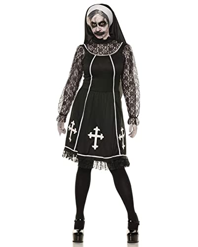 horror-shop Teuflische Nonne Mary Damen Kostüm für Halloween XL von horror-shop