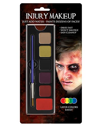 horror-shop Unfall Schminkpalette mit Aqua Make-up Farben von Horror-Shop