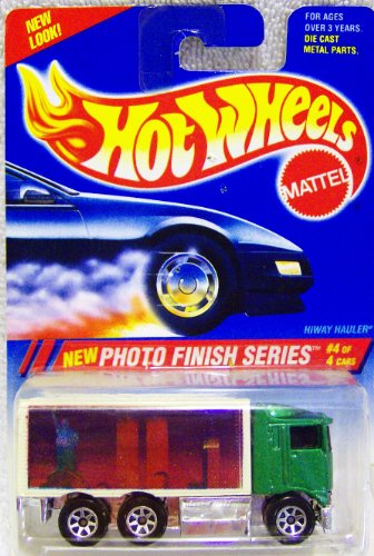 1994 Hot Wheels Photo Finish Series #4/4 Hiway Hauler (w/ NY scene featuring World Trade Center)1:64 Scale von hot wheels