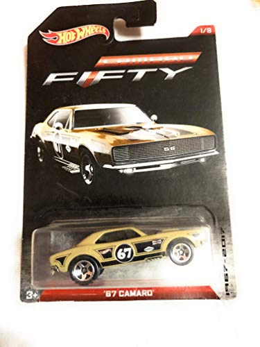 HOT WHEELS FIFTY ANNIVERSARY CAMARO TAN '67 CAMARO 1/8 PAINTED ENGINE von hot wheels