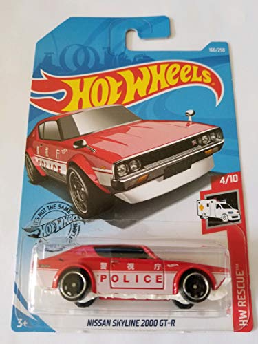 Hot Wheels 2019 Hw Rescue - Nissan Skyline 2000 GT-R, Red 160/250 von Mattel