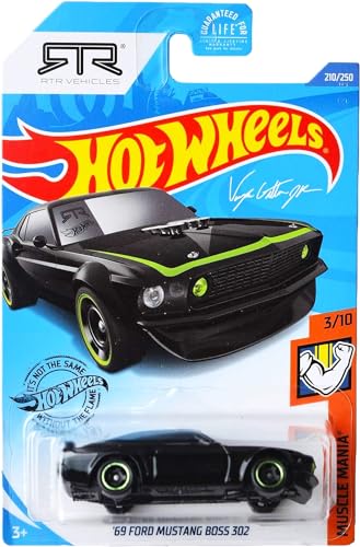 Hot Wheels 2020 Muscle Mania '69 Ford Mustang Boss 302, Black 210/250 von Hot Wheels