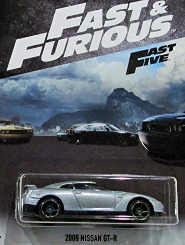 Hot Wheels Fast and Furious 2018 Series Silver 2009 Nissan GT-R DIE-CAST, 2009 Nissan GT-R von Hot Wheels