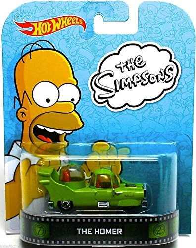 Hot Wheels The Homer CAR Retro Entertainment Series The Simpsons 1:64 Scale Collectible Die Cast Metal Toy Car Model von Hot Wheels