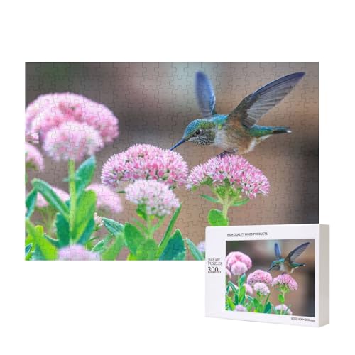 Bestäuber Kolibri 300-teiliges Puzzle, Für Kinder ab 9 Jahren Lernspielzeug-300 Teile 28X40cm von houhm