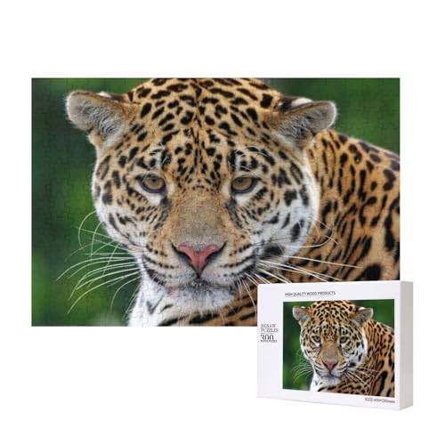 Gefleckter gutaussehender Tiger 300-teiliges Puzzle, Für Kinder ab 9 Jahren Lernspielzeug-300 Teile 28X40cm von houhm