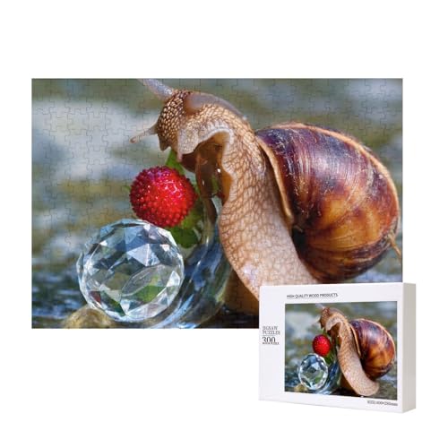 Kristallschnecke 300-teiliges Puzzle, Für Kinder ab 9 Jahren Lernspielzeug-300 Teile 28X40cm von houhm