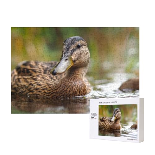 Pfütze - Entdecker-Ente 300-teiliges Puzzle, Für Kinder ab 9 Jahren Lernspielzeug-300 Teile 28X40cm von houhm