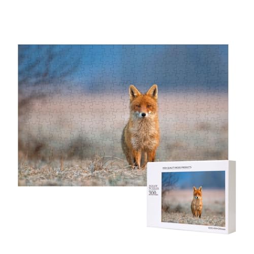 Schlauer Fuchs 300-teiliges Puzzle, Für Kinder ab 9 Jahren Lernspielzeug-300 Teile 28X40cm von houhm