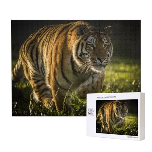 So flink wie Lightning Tiger Puzzle für 500 Personen, für Erwachsene und Kinder ab 12 Jahren, anspruchsvolles Puzzle, Puzzlegröße 38 x 52 cm von houhm