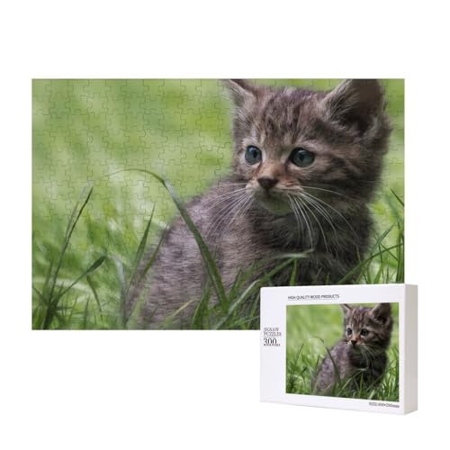 Somali-Katze 300-teiliges Puzzle, Für Kinder ab 9 Jahren Lernspielzeug-300 Teile 28X40cm von houhm