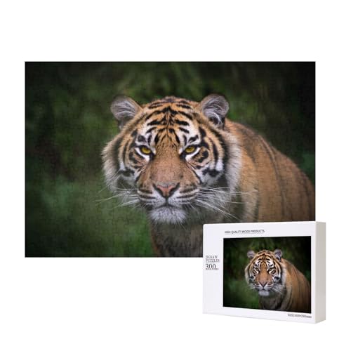 Wettbewerbsfähiger Tiger 300-teiliges Puzzle, Für Kinder ab 9 Jahren Lernspielzeug-300 Teile 28X40cm von houhm