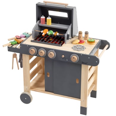 howa® Kindergrill aus Holz mit 25-teiligem Zubehör von howa