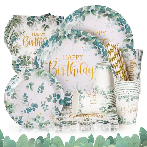 hpnparty Partygeschirr partygeschirr Happy Birthday partygeschirr Set partygeschirr Happy Birthday partygeschirr Set Schwarz gold pappteller for 25Gäste geburtstag partygeschirr Aus 100% Papier von hpnparty