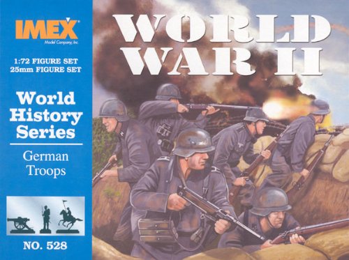 Deutsche Soldaten WWII - Weltgeschichte Serie - 1/72 Plastiksoldaten von IMEX von i-mex