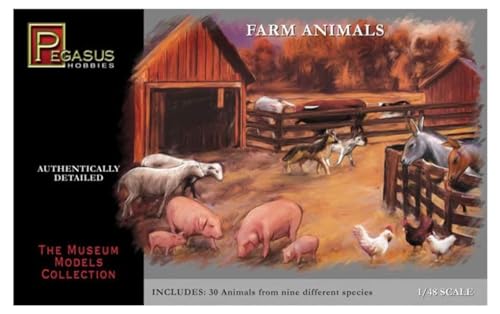 Imex PG7006 1/48 Amerikanische Geschichte:30 Verschiedene Farm-Tiere von i-mex