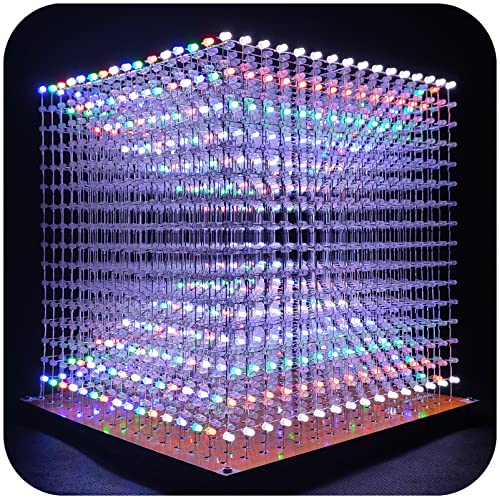 iCubeSmart 3D16MINI Led Cube Light Electronics Kit with LED 16x16x16 Electronic Learning Toy for Children and Teenagers Learning Activities Suit (3D16MINI-MULTI-KIT) von iCubeSmart