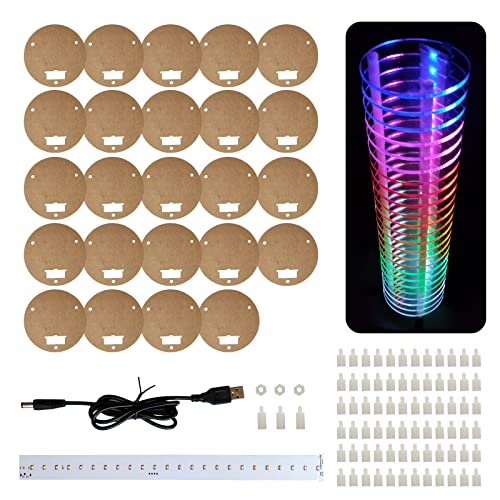 iCubeSmart LED Audio Light DIY Elektronische Kits (PP24LED ROUND), PP16-24 von iCubeSmart