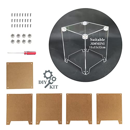 iCubeSmart Mini 3D LED Cube DIY Elektronik Kit Lötprojekt Kit (3D8MINI-CASE-5PS) von iCubeSmart