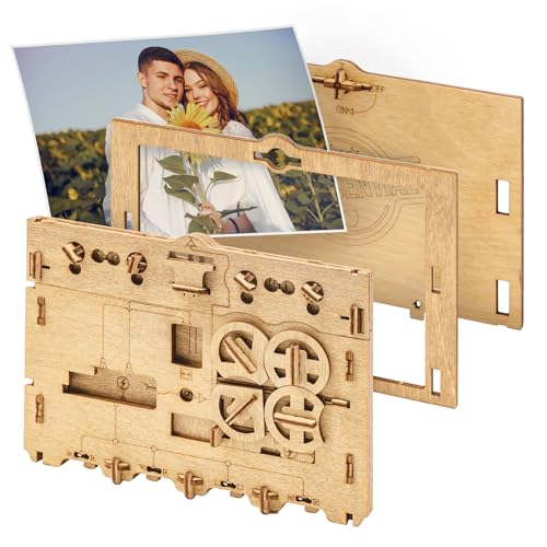 iDventure Clueframe - Geheim-Bilderrahmen Puzzlebox - Escape Room Spiel - Geschenkbox - Schatztruhe - 3D Holzpuzzle - Sequenzielle Puzzles Rätselbox Erwachsene - Geldgeschenk - Männer Frauen Geschenk von iDventure