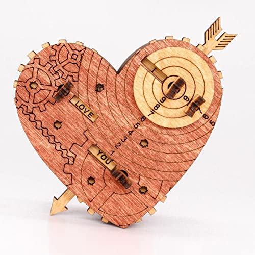 iDventure Tin Woodman`s Heart. Eine mechanische Schatzkiste - Schmuck Versteck Hochzeitsgeschenke - Cryptex - Geschenkverpackung Geburtstag Questbox Valentinstag - 3D Puzzle von iDventure