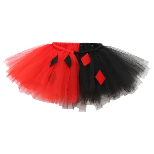 iEFiEL Halloween Clown Kostüm Zubehör Clown Horn Pompom Stirnband Kawaii Mesh Tutu Rock Party Karneval Zirkus Jester Kostüm Requisiten Typ A 12-24 Monate von iEFiEL