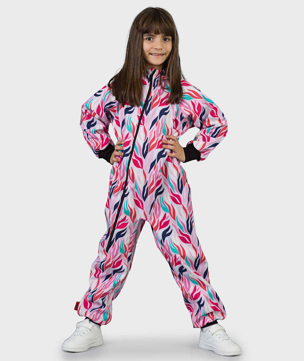Waterproof Softshell Overall Comfy Colorful Fire Jumpsuit von iELM
