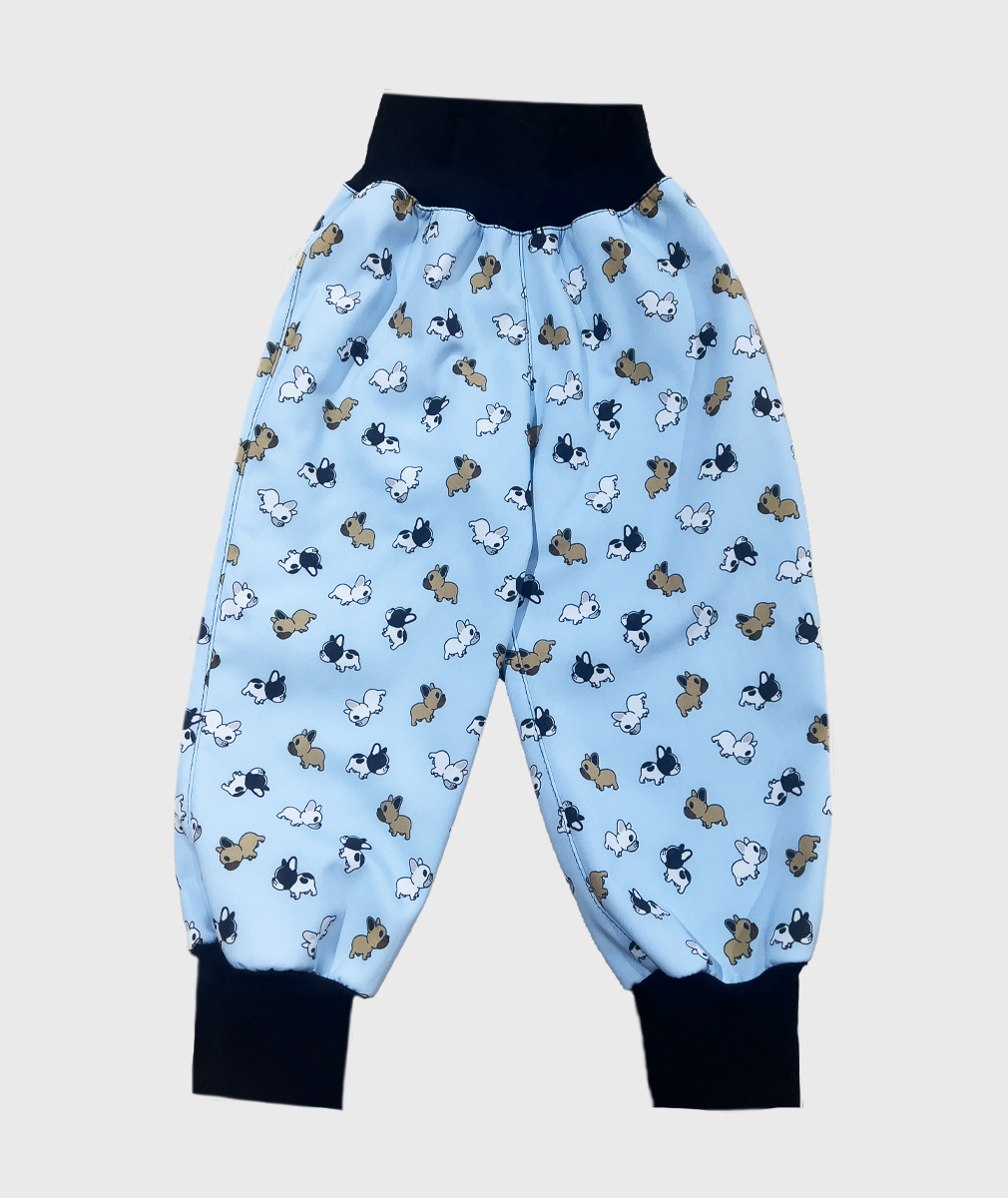 Waterproof Softshell Pants Baby Blue Puppies von iELM