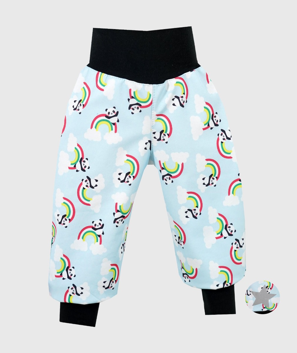 Waterproof Softshell Pants Panda And Rainbows von iELM