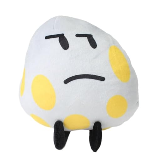 iFii BFDI TPOT Plüschtier, weicher Kampf für Trauminsel, TPOT Plüsch, Ei/Blitz/Fernbedienung/Säge, gefüllte Puppen Spielzeug für Fans (Eggy, 18 cm) von iFii