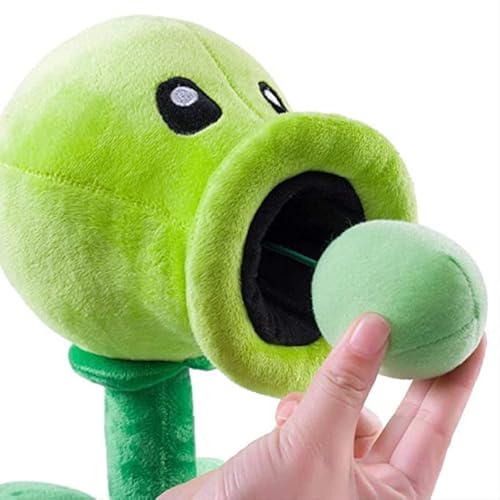 iFii Big Plants vs Zombies Peashooter Plüschtier, 30 cm, abnehmbare Erbse, PVZ, Peashooter, Stoffpuppe, Geschenk für Kinder von iFii