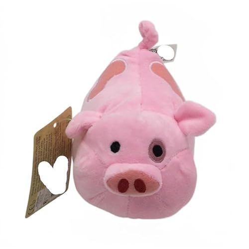 iFii Gravity Waterfalls Plüschtiere Waddles Weiches rosa Schweinchen Plüschtier Lila Dreieck Puppe Gelbe Bill Plüschpuppe Geburtstagsgeschenk für Kinder (Waddles Pig 16cm) von iFii