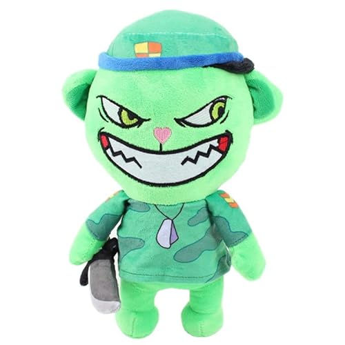 iFii Happy Tree Friends Plüschtiere 28cm, weiches HTF-Plüschtier Petunia/Toothy/Nutty/Russell/Cub Plüschpuppe Geschenk für Fans (Fliqpy 28cm) von iFii