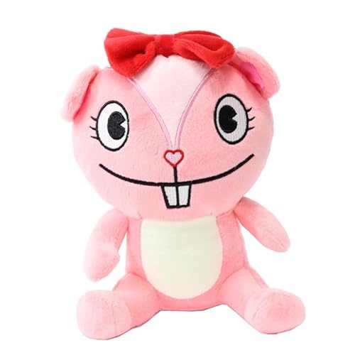 iFii Happy Tree Friends Plüschtiere 28cm, weiches HTF-Plüschtier Petunia/Toothy/Nutty/Russell/Cub Plüschpuppe Geschenk für Fans (Giggles 20cm) von iFii