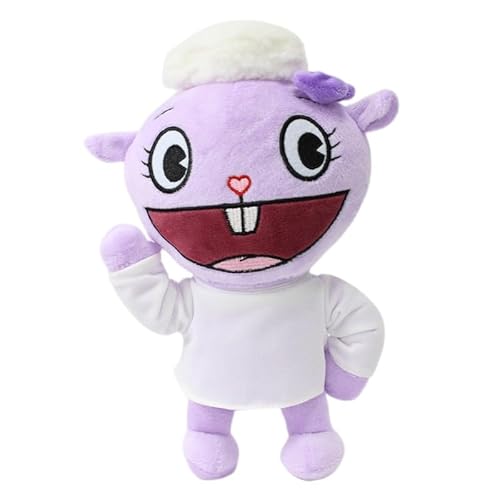 iFii Happy Tree Friends Plüschtiere 28cm, weiches HTF-Plüschtier Petunia/Toothy/Nutty/Russell/Cub Plüschpuppe Geschenk für Fans (Lammy 25cm) von iFii