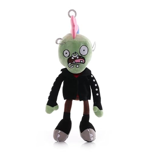 iFii PVZ Cosplay Zombie Plüsch 30cm Disco/Rock/Dance Zombie Stoffpuppe Pflanzen vs Zombies Weiche Puppe Spielzeug Geburtstagsgeschenk für Fans (Rock-Zombie) von iFii