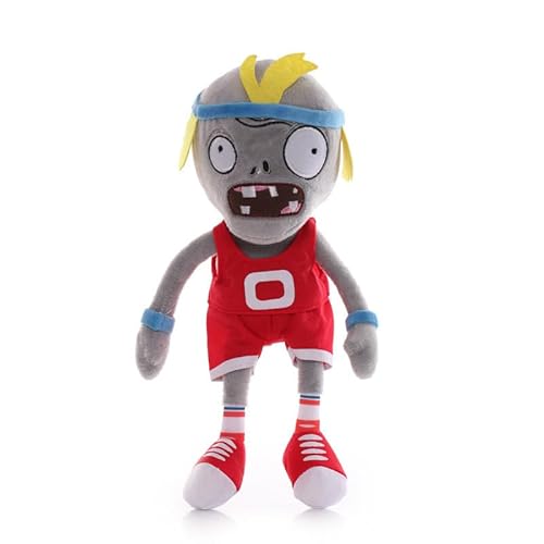 iFii PVZ Cosplay Zombie Plüsch 30cm Disco/Rock/Dance Zombie Stoffpuppe Pflanzen vs Zombies Weiche Puppe Spielzeug Geburtstagsgeschenk für Fans (Sport Nr. 0 Zombie) von iFii