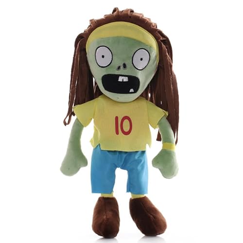 iFii PVZ Cosplay Zombie Plüsch 30cm Disco/Rock/Dance Zombie Stoffpuppe Pflanzen vs Zombies Weiche Puppe Spielzeug Geburtstagsgeschenk für Fans (Sport Nr. 10 Zombie) von iFii