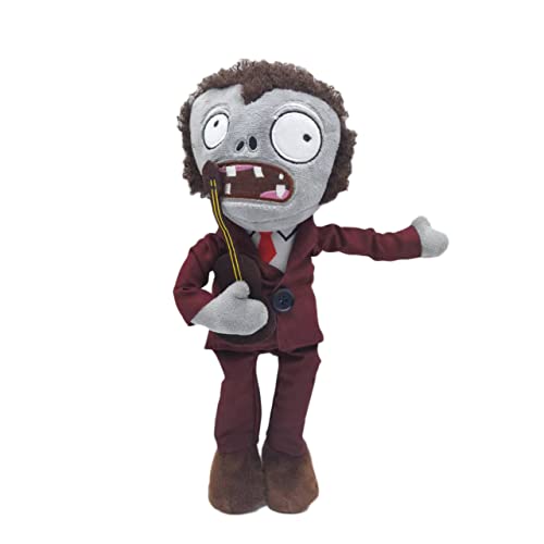 iFii PVZ Cosplay Zombie Plüsch 30cm Disco/Rock/Dance Zombie Stoffpuppe Pflanzen vs Zombies Weiche Puppe Spielzeug Geburtstagsgeschenk für Fans (Tanzkönig-Zombie) von iFii