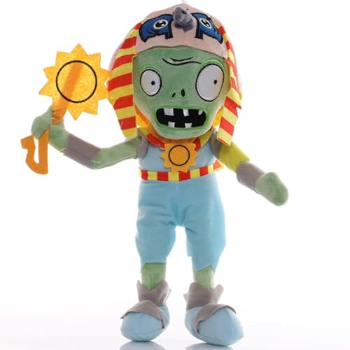 iFii PVZ Zombie-Plüsch-Mythos 30 cm, Zombie-Cosplay-Plüschtiere Pflanzen gegen Zombies, Imp/Magier/Zauberer/Schneemann, Zombie, weiches Geschenk für Fans (Sonnengott-Zombie) von iFii