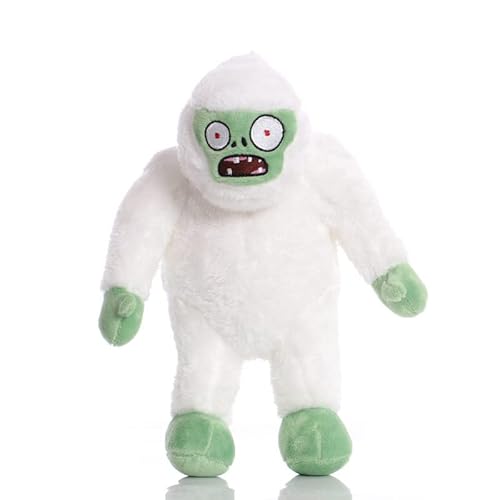 iFii PVZ Zombie-Plüsch-Mythos 30 cm, Zombie-Cosplay-Plüschtiere Pflanzen gegen Zombies, Imp/Magier/Zauberer/Schneemann, Zombie, weiches Geschenk für Fans (Weißer Schneemann-Zombie) von iFii