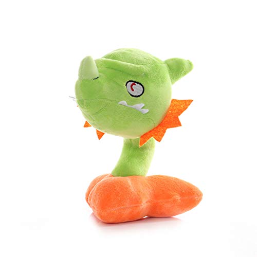 iFii Plants vs Zombies Cattail Plush 2 PVZ Plushies 16cm, Peashooter/Snapdragon/Sunflower/Winter Melone, Stoffpuppe Spielzeug für Kinder (Löwenmaul) von iFii