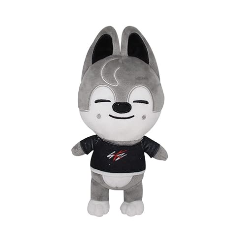 iFii Stray Kids Plüsch 20 cm Skzoo Plüschtier, Skz Plüschtier Cartoon Wolf Chan/Han Quokka/Dwaekki Plüsch für Fans (Wolf Chan) von iFii