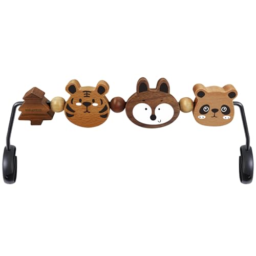 iGRATENS Babywippe Spielzeugstange - Spielzeugstange für Babywippe Soft & Bliss, einfach zu befestigen und zu entfernen, natürliches Holzspielzeug, spannendes Design für neugierige Babys, Safari-Tiere iGRATENS Babywippe Spielzeugstange - Spielzeugstange für Babywippe Soft & Bliss, einfach zu befestigen und zu entfernen, natürliches Holzspielzeug, spannendes Design für neugierige Babys, Safari-Tiere von iGRATENS