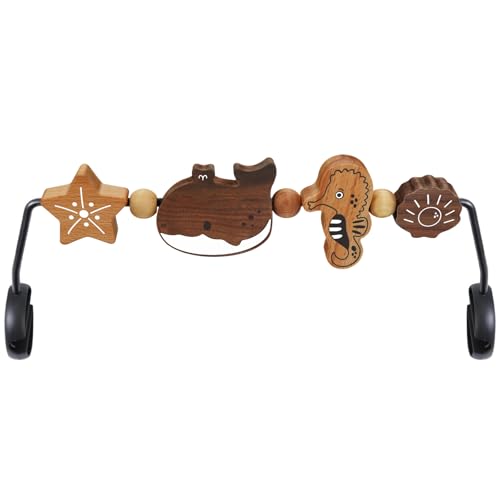 iGRATENS Babywippen-Spielzeugstange – Spielzeugstange für Babywippen Soft & Bliss, einfach anzubringen und zu entfernen, Spielzeug aus Naturholz, spannendes Design für neugierige Babys, Meerestiere iGRATENS Babywippen-Spielzeugstange – Spielzeugstange für Babywippen Soft & Bliss, einfach anzubringen und zu entfernen, Spielzeug aus Naturholz, spannendes Design für neugierige Babys, Meerestiere von iGRATENS
